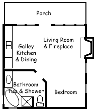 floorplan for cabins 1 & 2 